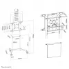 Neomounts NS-M1250WHITE mobilus TV stovas 37-70 colių - sukamas