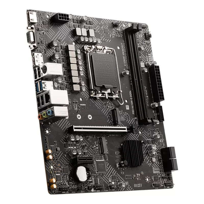 MSI PRO H610M-G DDR4 pagrindinė plokštė Intel H610 LGA 1700 micro ATX