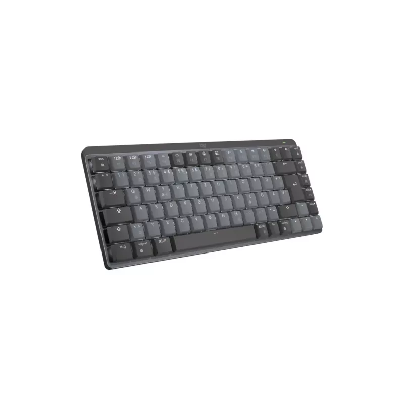 LOGITECH MX Mechanical Mini belaidė apšviesta klaviatūra, grafito spalva, Tactile Quiet, QWERTZ vokiškas išdėstymas