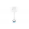 DIGITUS USB 3.0 3 prievadų HUB ir Gigabit LAN adapteris 3xUSB A/M, 1xUSB A/F, 1xRJ45 LAN, palaiko Windows ir Mac OS