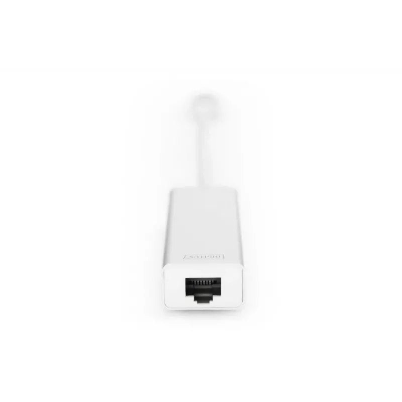 DIGITUS USB 3.0 3 prievadų HUB ir Gigabit LAN adapteris 3xUSB A/M, 1xUSB A/F, 1xRJ45 LAN, palaiko Windows ir Mac OS
