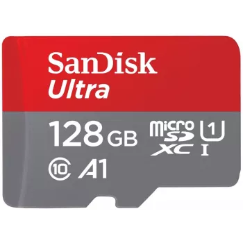 WESTERN DIGITAL SanDisk Ultra microSDXC 128GB su SD adapteriu 140MB/s A1 Class 10 UHS-I - Vaizdinė pakuotė