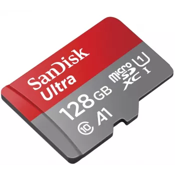 WESTERN DIGITAL SanDisk Ultra microSDXC 128GB su SD adapteriu 140MB/s A1 Class 10 UHS-I - Vaizdinė pakuotė