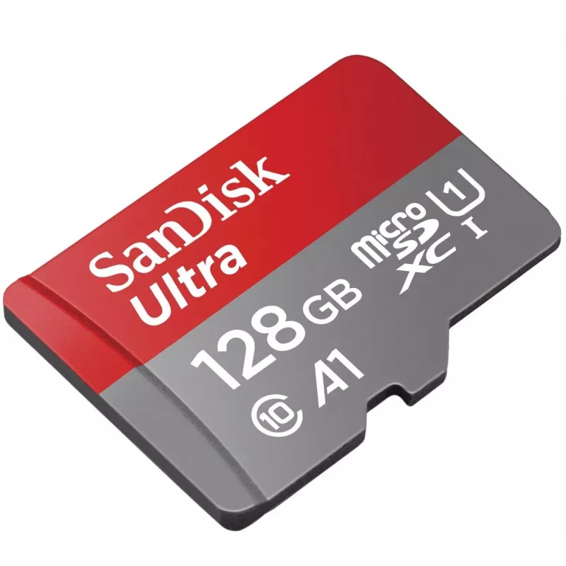 WESTERN DIGITAL SanDisk Ultra microSDXC 128GB su SD adapteriu 140MB/s A1 Class 10 UHS-I - Vaizdinė pakuotė
