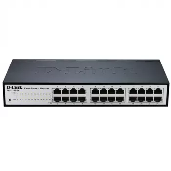 D-Link DGS-1100-24V2 valdomas L2 Gigabit Ethernet (10/100/1000) 1U juodas, pilkas