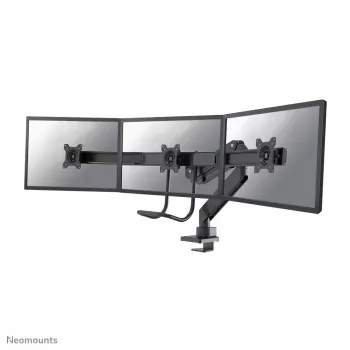 Neomounts NM-D775DX3BLACK Monitoriaus laikiklis 17-27 colių – dujinė spyruoklė – Topfix – 180° stabdymas