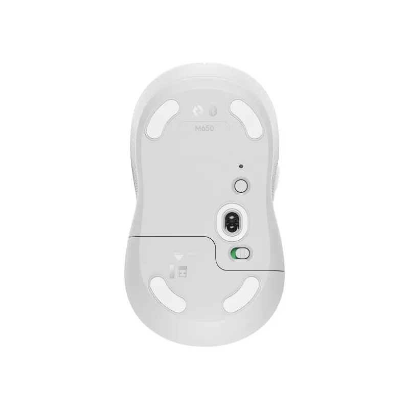LOGITECH Signature M650 belaidė pelė, šviesiai balta