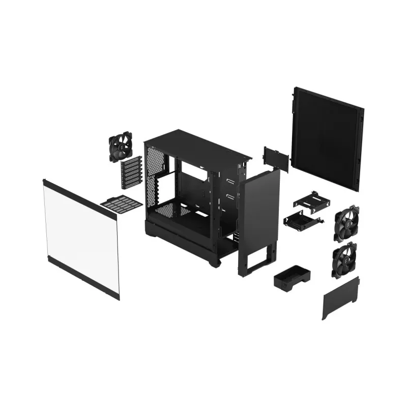 FRACTAL DESIGN Pop Silent Black Tg Clear Tint korpusas