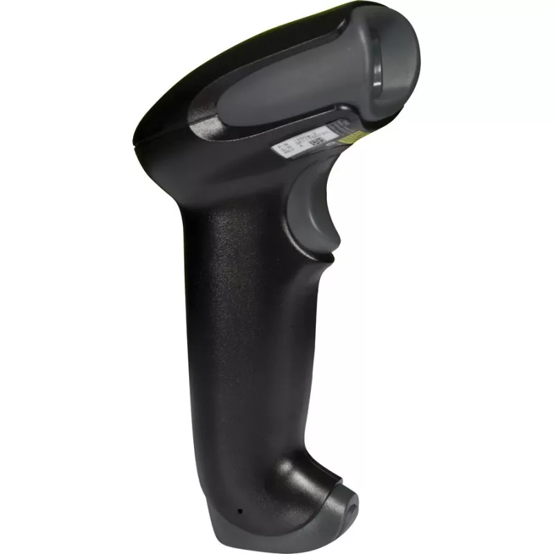 Honeywell brūkšninių kodų skaitytuvas Voyager 1250g USB rinkinys – juodas skaitytuvas 1250g, USB A tipo spiralinis kabelis 3 m, lankstus kaklinis stovas, dokumentacija