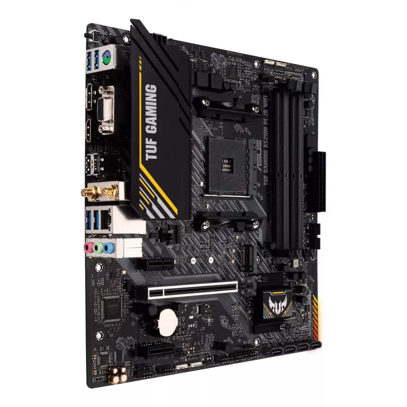 ASUS TUF GAMING A520M-PLUS WIFI pagrindinė plokštė AMD A520 Socket AM4 micro ATX
