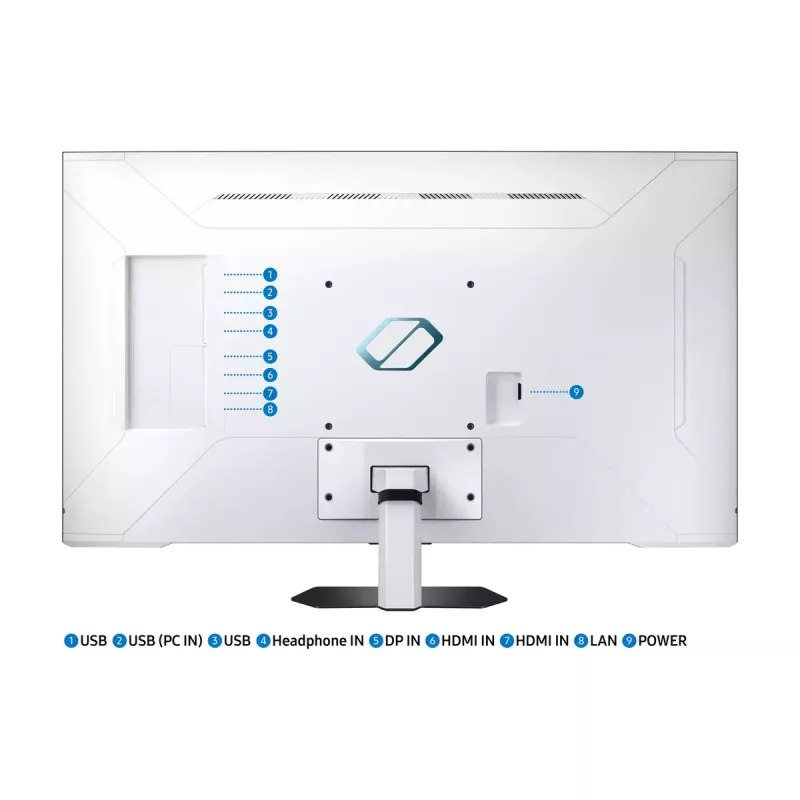 Samsung S43CG700NU monitor 109,2 cm (43 col.) 3840 x 2160 4K Ultra HD LED juodas, baltas
