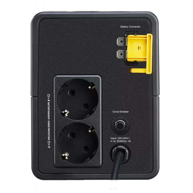 APC BVX900LI-GR nepertraukiamo maitinimo šaltinis (UPS) Line-Interactive 0.9 kVA 480 W 2 AC lizdai