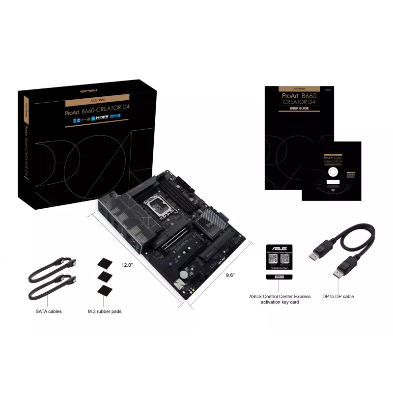 ASUS PROART B660-CREATOR D4 Intel B660 LGA 1700 ATX pagrindinė plokštė