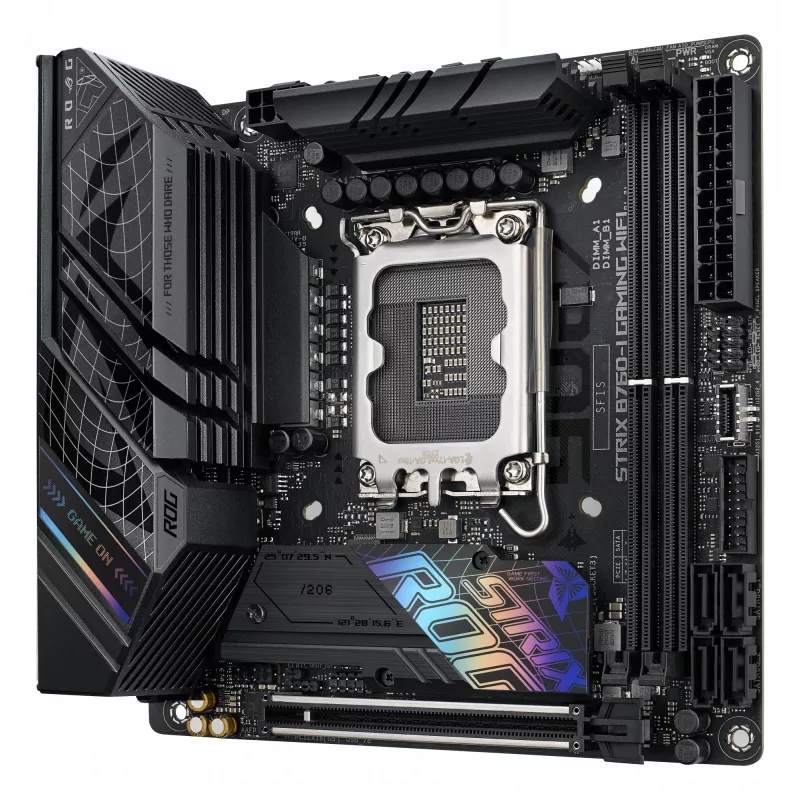 ASUS ROG STRIX B760-I GAMING WIFI pagrindinė plokštė Intel B760 LGA 1700 mini ITX