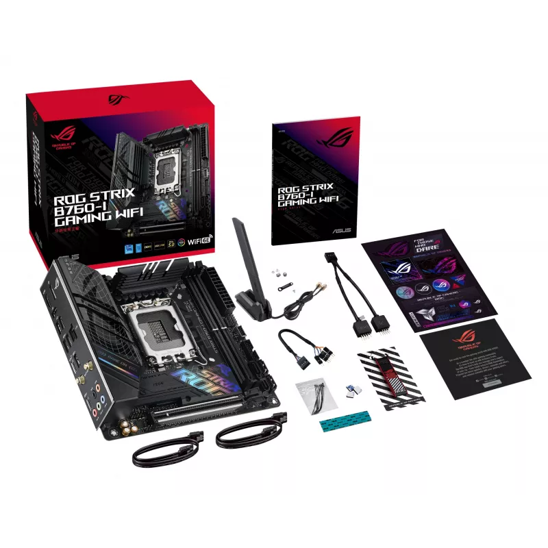 ASUS ROG STRIX B760-I GAMING WIFI pagrindinė plokštė Intel B760 LGA 1700 mini ITX