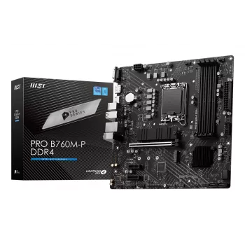 MSI PRO B760M-P DDR4 pagrindinė plokštė Intel B760 LGA 1700 micro ATX