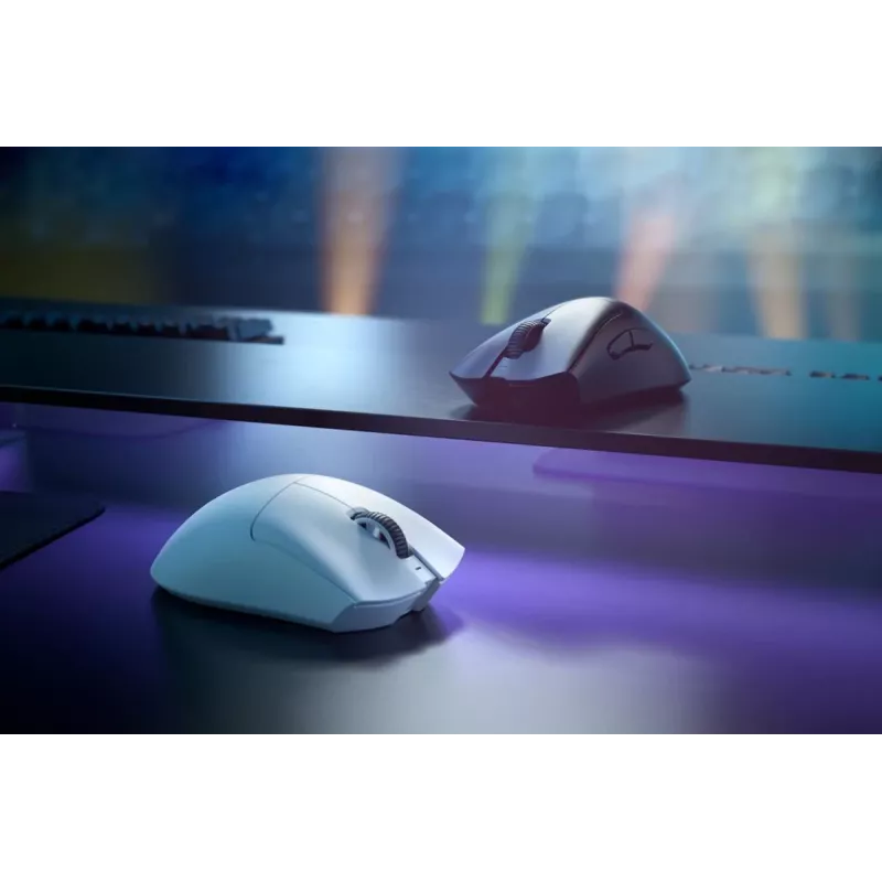 RAZER Deathadder V3 Pro ergonominė belaidė / laidinė žaidimų pelė balta