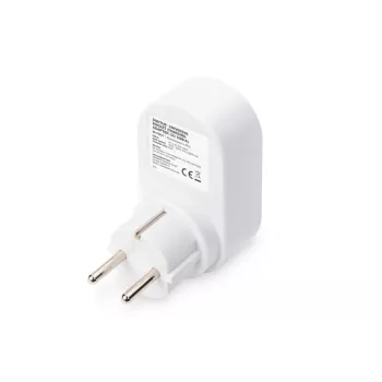 DIGITUS maitinimo adapteris su 2 USB prievadais 250V, 50 Hz, USB: 5V, 2.1A, balta / pilka