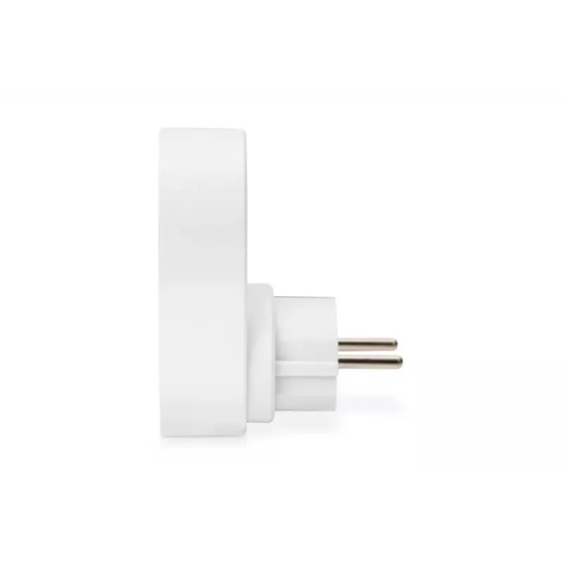 DIGITUS maitinimo adapteris su 2 USB prievadais 250V, 50 Hz, USB: 5V, 2.1A, balta / pilka