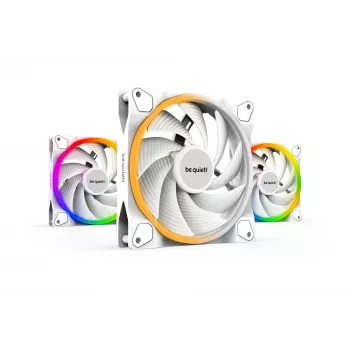 be quiet! Light Wings White 140mm PWM high-speed Triple-Pack – 3 vnt. kompiuterio korpuso ventiliatoriai 14 cm