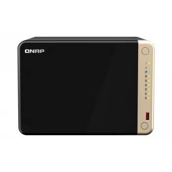QNAP TS-664 NAS bokštas Intel Celeron N5095 8 GB DDR4 0 TB QNAP QTS juoda, bronzinė