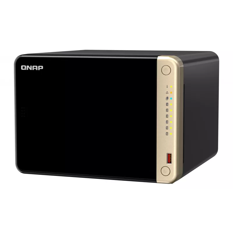 QNAP TS-664 NAS bokštas Intel Celeron N5095 8 GB DDR4 0 TB QNAP QTS juoda, bronzinė