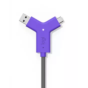 LOGITECH Swytch - darbalaukio stotelė - 2 x HDMI + 1 x SuperSpeed USB + 2 x USB-C