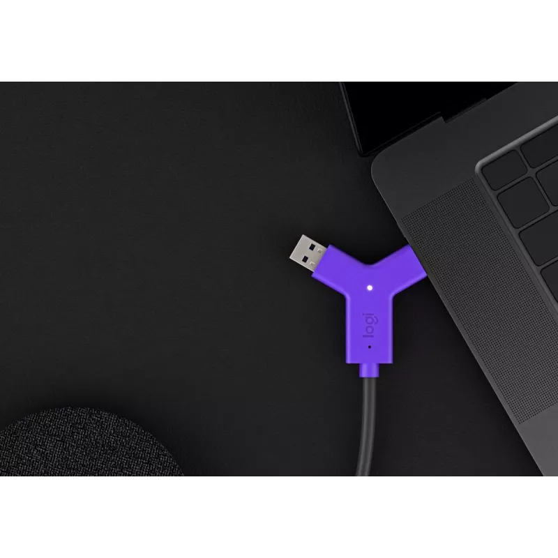 LOGITECH Swytch - darbalaukio stotelė - 2 x HDMI + 1 x SuperSpeed USB + 2 x USB-C