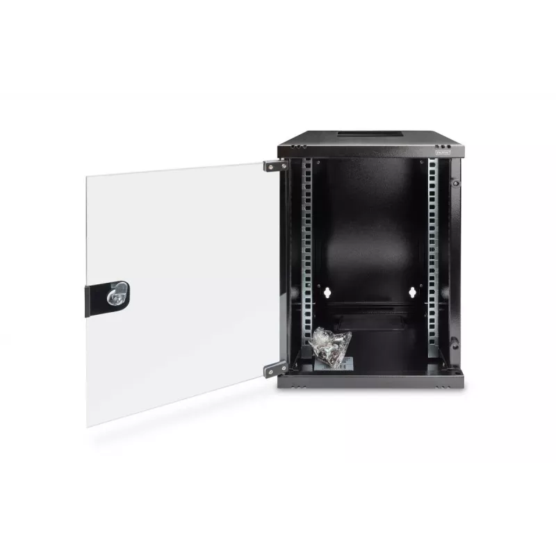 DIGITUS sieninis montažinis kabinetas 312x300mm (10 inch) 9U 464x312x300 mm juodas