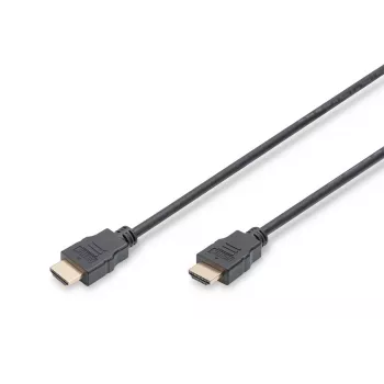 DIGITUS HDMI standartinis jungiamasis kabelis, tipas A M/M, 2 m, su Ethernet, HDMI 1.4, Full HD (ak-330114-020-s)