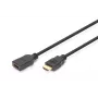 DIGITUS HDMI High Speed ilginimo laidas, A tipo kištukas / lizdas, 3 m, su Ethernet, Ultra HD 24p, juodas