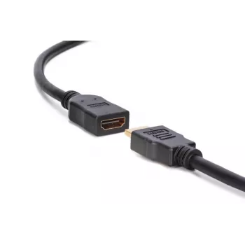 DIGITUS HDMI High Speed ilginimo laidas, A tipo kištukas / lizdas, 3 m, su Ethernet, Ultra HD 24p, juodas