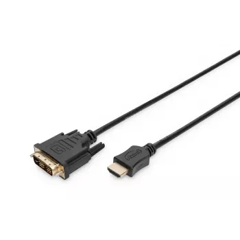 DIGITUS HDMI adapterio kabelis, tipas A-DVI(18+1) M/M, 3m Full HD juodas