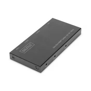 DIGITUS Ultra Slim HDMI skirstytuvas 1x2, 4K/60Hz HDR, HDCP 2.2, 18 Gbps, maitinamas per Micro USB