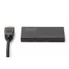 DIGITUS Ultra Slim HDMI skirstytuvas 1x2, 4K/60Hz HDR, HDCP 2.2, 18 Gbps, maitinamas per Micro USB