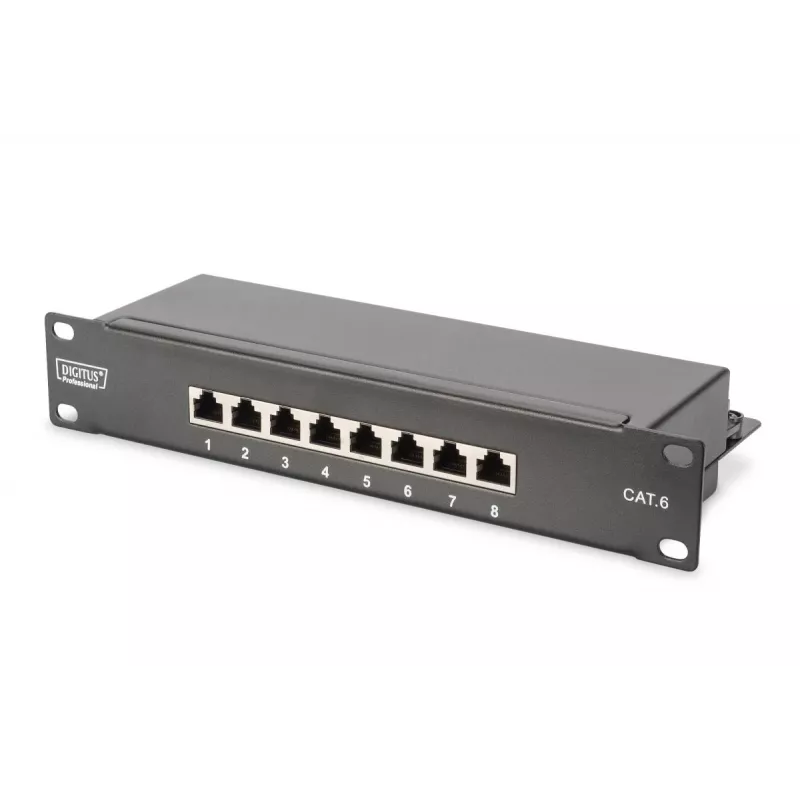 DIGITUS tinklo rinkinys 10in-9U 312x300mm spintelė su lentyna, PDU 8 prievadų pataisų skydeliu