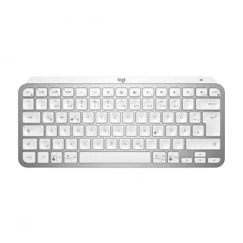 LOGITECH MX KEYS MINI belaidė apšviesta klaviatūra, šviesiai pilka, Qwertz Deutsch