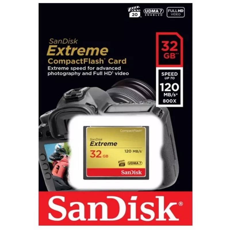 WESTERN DIGITAL SanDisk Extreme CompactFlash 120 MB/s 32 GB