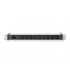 DIGITUS 1U aliuminio PDU stelažinis 9x C13 10A 230VAC 50/60Hz IEC C14 įvadas 10A saugiklis
