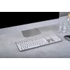 Belaidė klaviatūra CHERRY KW 9100 SLIM FOR MAC, USB + Bluetooth, QWERTZ vokiškas išdėstymas, sidabrinė
