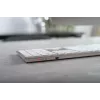 Belaidė klaviatūra CHERRY KW 9100 SLIM FOR MAC, USB + Bluetooth, QWERTZ vokiškas išdėstymas, sidabrinė