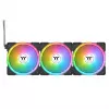 THERMALTAKE PC aušinimo ventiliatorius - SWAFAN EX14 ARGB Sync TT Premium Edition - 14 cm - Juodas - 3 vnt. pakuotė