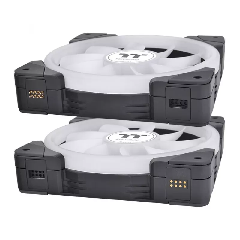 THERMALTAKE PC aušinimo ventiliatorius - SWAFAN EX14 ARGB Sync TT Premium Edition - 14 cm - Juodas - 3 vnt. pakuotė