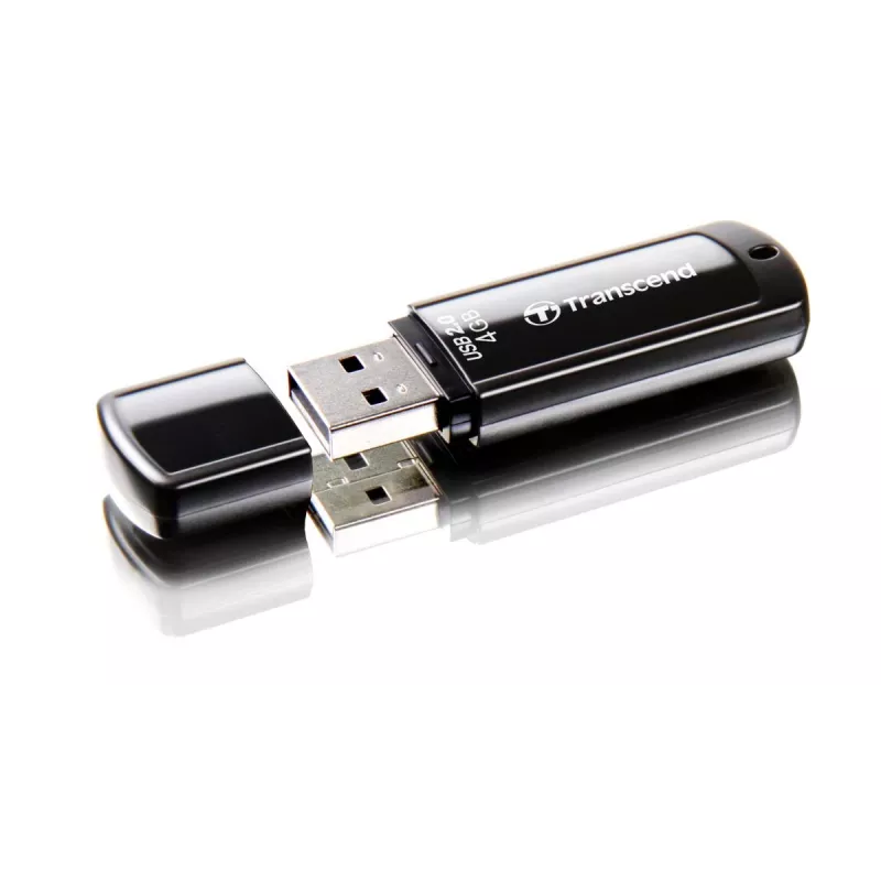 TRANSCEND Jetflash 350 - 4GB USB atmintukas - USB 2.0 - Juodas
