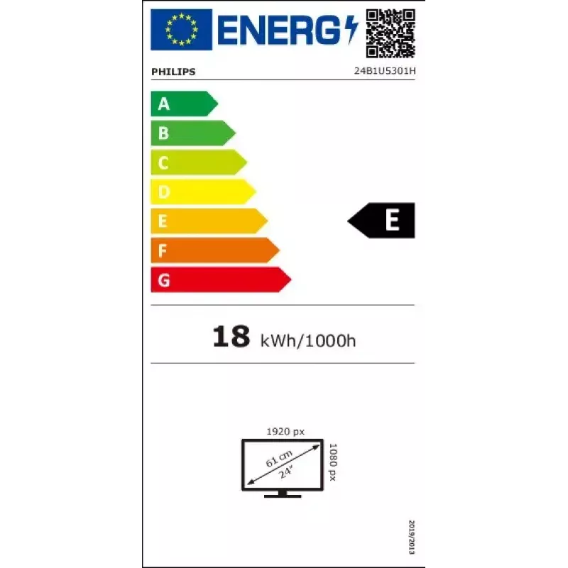 Philips 5000 serijos 24B1U5301H/00 monitorius 60,5 cm (23,8 colio) 1920 x 1080 pikselių Full HD LCD juodas