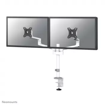 Neomounts DS60-425WH2 monitorių laikiklis dviems ekranams 17-27 colių – taupo vietą