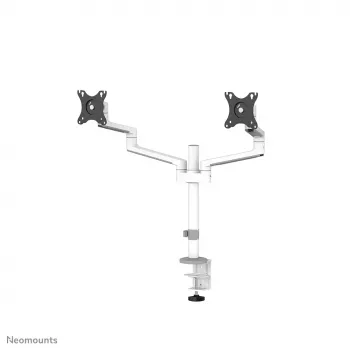 Neomounts DS60-425WH2 monitorių laikiklis dviems ekranams 17-27 colių – taupo vietą