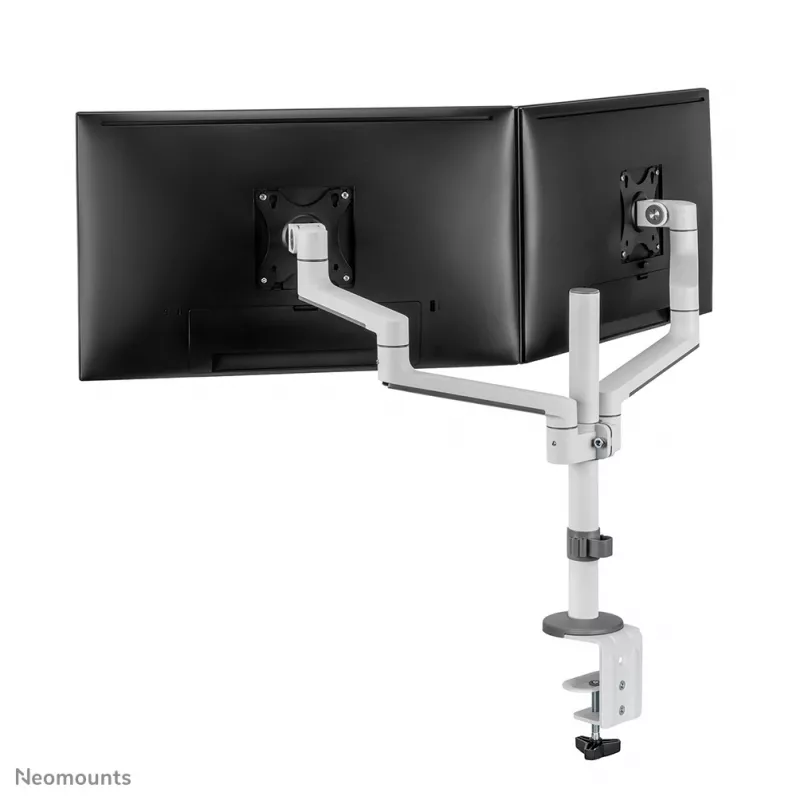 Neomounts DS60-425WH2 monitorių laikiklis dviems ekranams 17-27 colių – taupo vietą