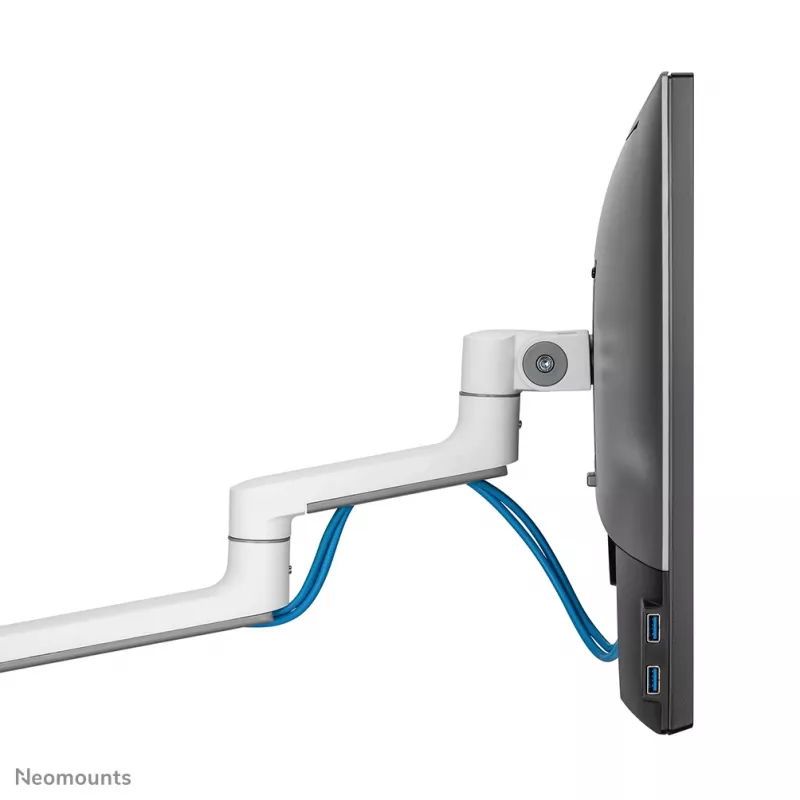 Neomounts DS60-425WH2 monitorių laikiklis dviems ekranams 17-27 colių – taupo vietą