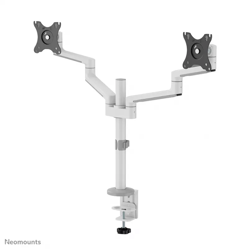 Neomounts DS60-425WH2 monitorių laikiklis dviems ekranams 17-27 colių – taupo vietą
